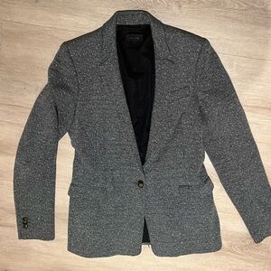 Theory wool blend womens blazer tweed jacket size 6